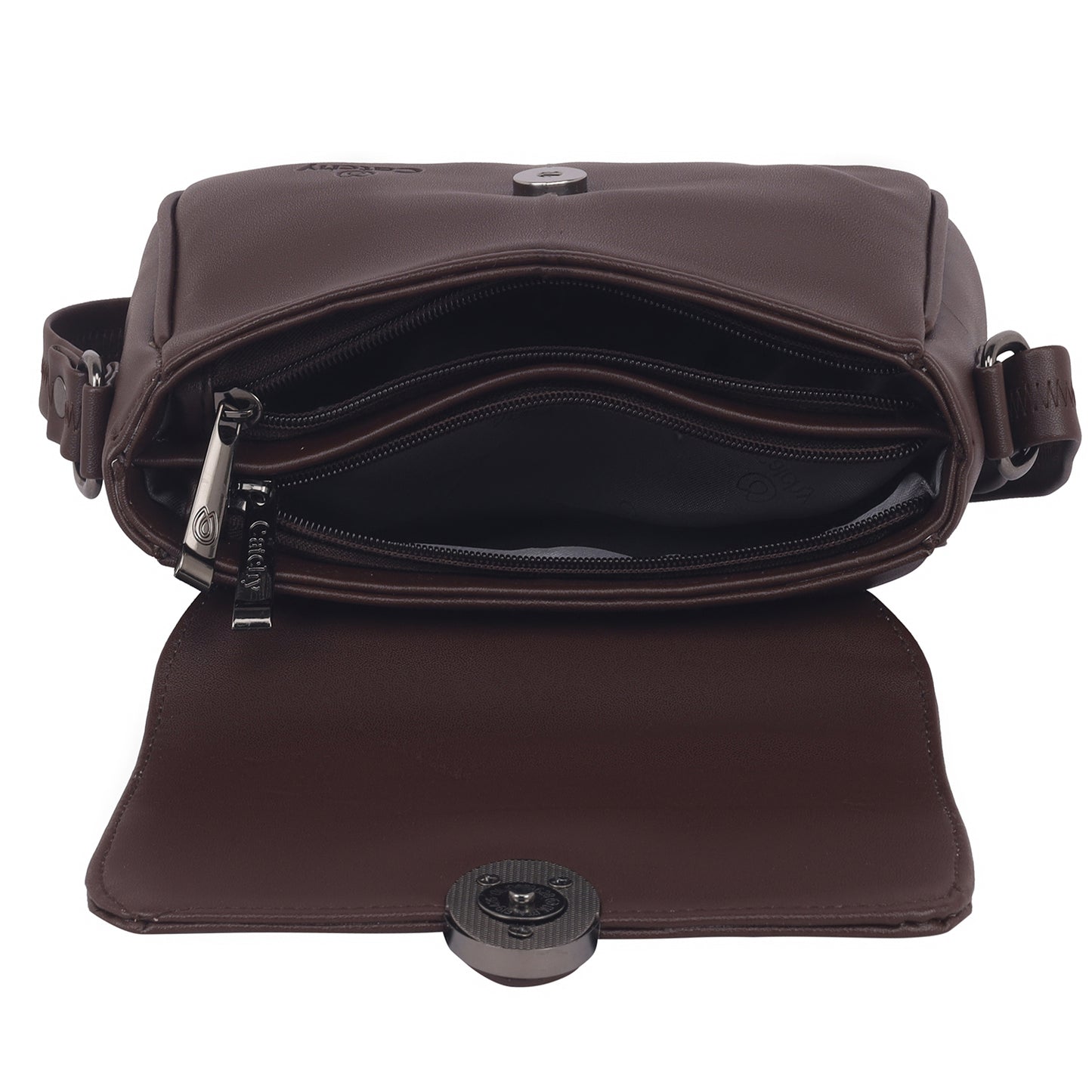 Catchy Everyday use Evening Tan, Brown and Black Sling Bag