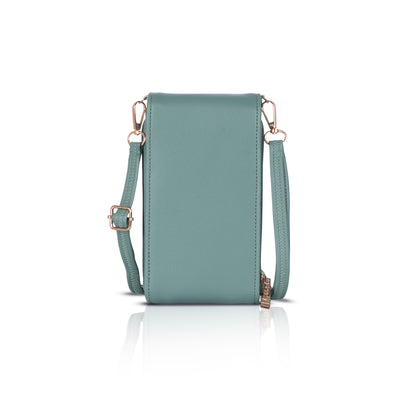 Catchy Women’s PU Mobile Sling Pouch – Compact Crossbody Mini Bag with Clasp Closure & Adjustable Strap