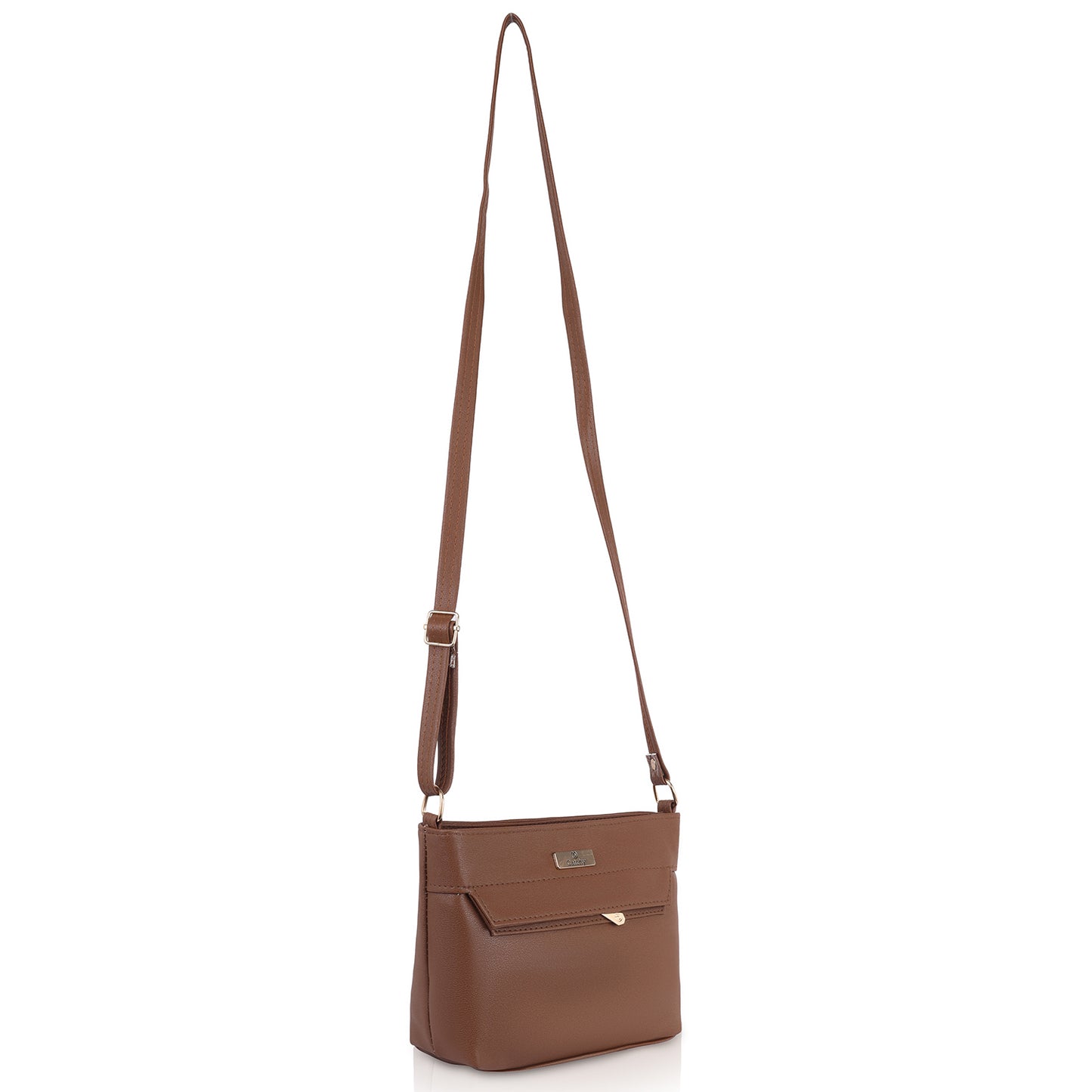 Catchy Everyday use Evening Black, Brown and Blue Sling Bag