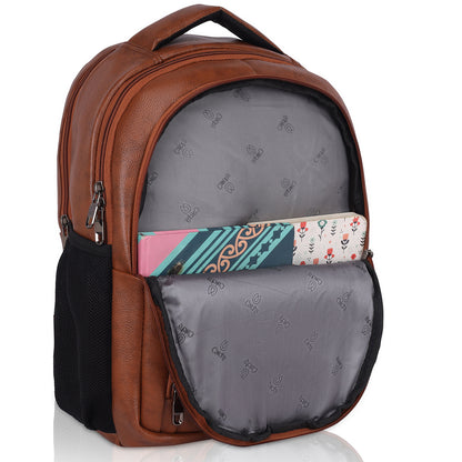 Catchy Everyday use Laptop Backpack in Black & Brown