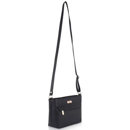 Catchy Everyday use Evening Black, Brown and Blue Sling Bag