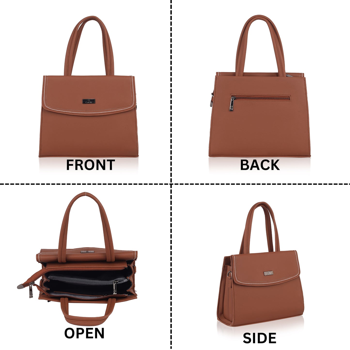 Catchy Everyday use Women Black, Brown and Tan Handbag