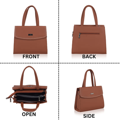 Catchy Everyday use Women Black, Brown and Tan Handbag