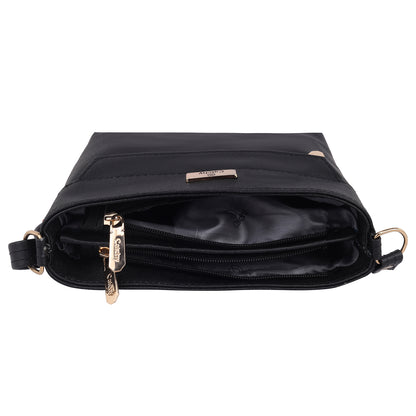 Catchy Everyday use Evening Black, Brown and Blue Sling Bag