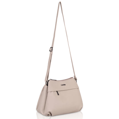 Catchy Everyday use Evening Beige, Black and Pink Sling Bag