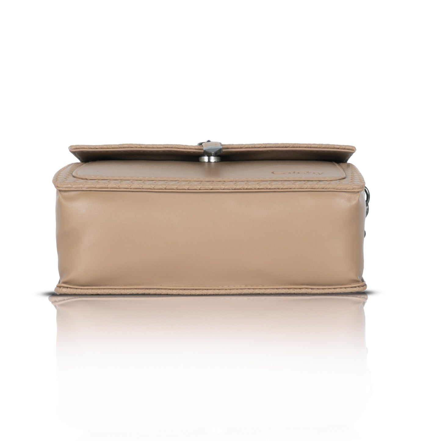 Catchy Women’s Textured Sling Bag – Stylish PU Crossbody Bag with Clasp Closure & Adjustable Strap
