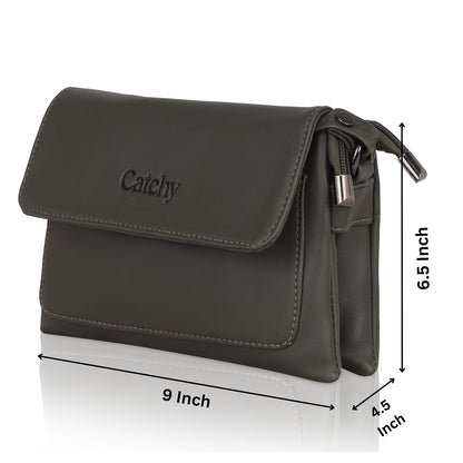Catchy Sling Bag for Girls | Stylish Crossbody Bag for Girls, Ladies, Women | Minimalistic Bag Made of PU