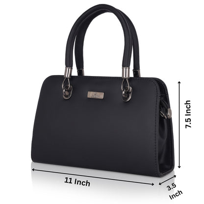 Catchy Everyday use Women Black & Beige Handbag