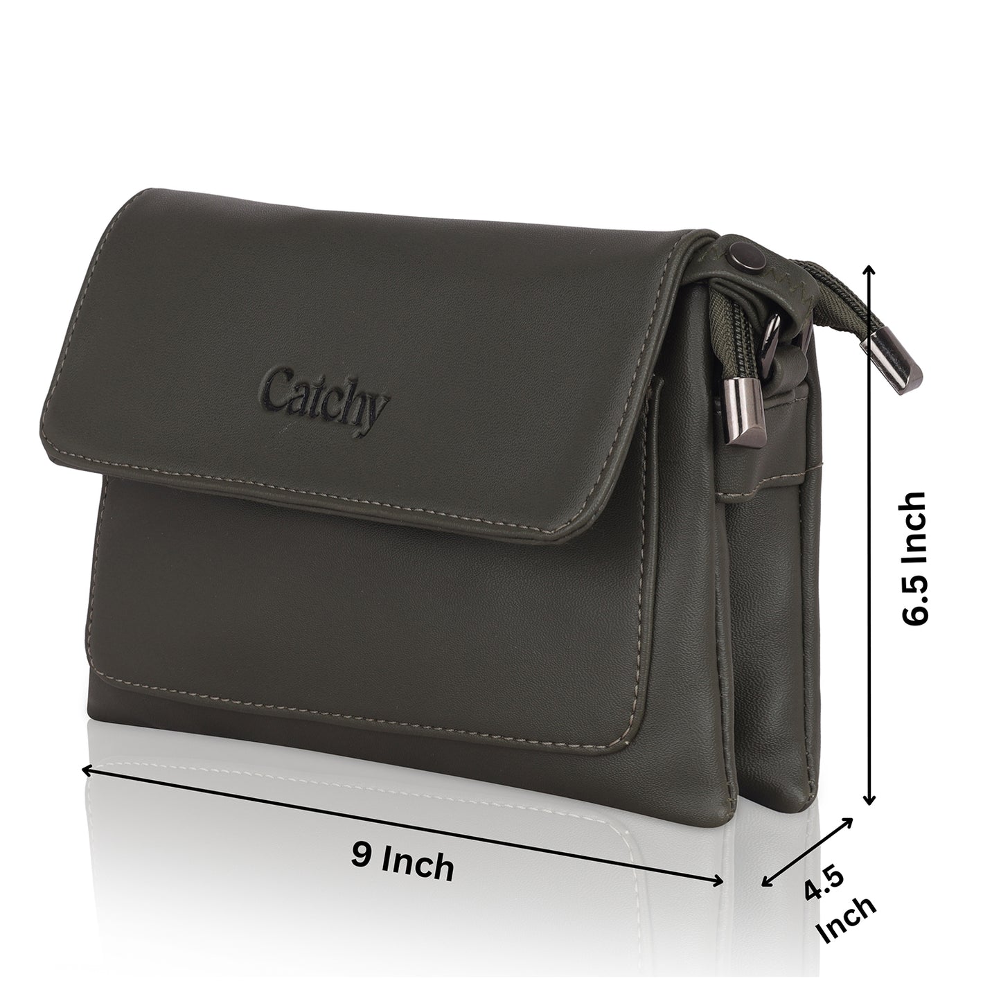 Catchy Everyday use Evening Brown & Gray Sling Bag