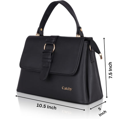 Catchy Everyday use Evening Black & Brown Sling Bag