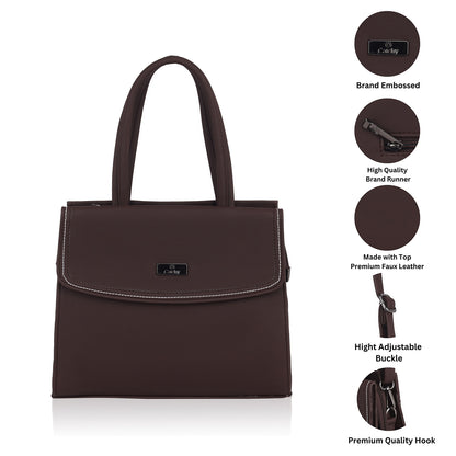 Catchy Everyday use Women Black, Brown and Tan Handbag