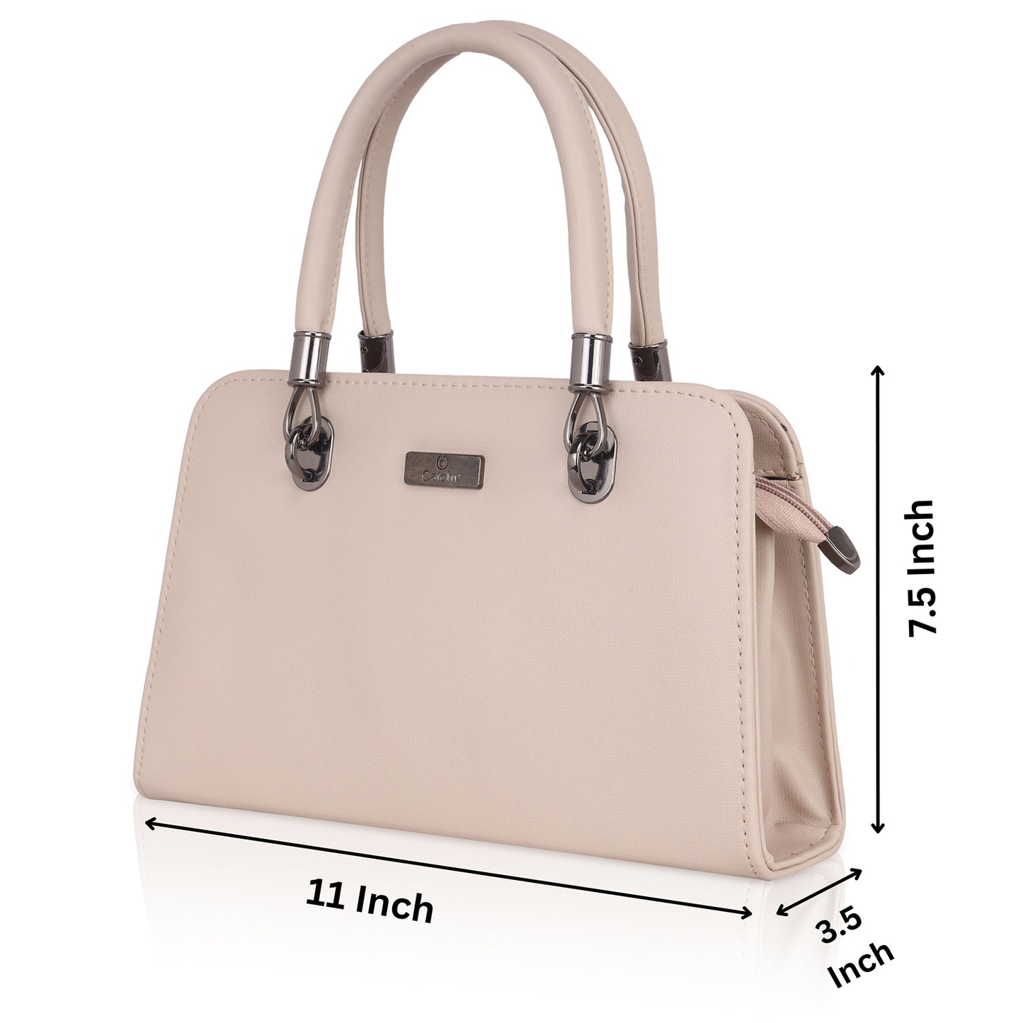 Catchy Everyday use Women Black & Beige Handbag