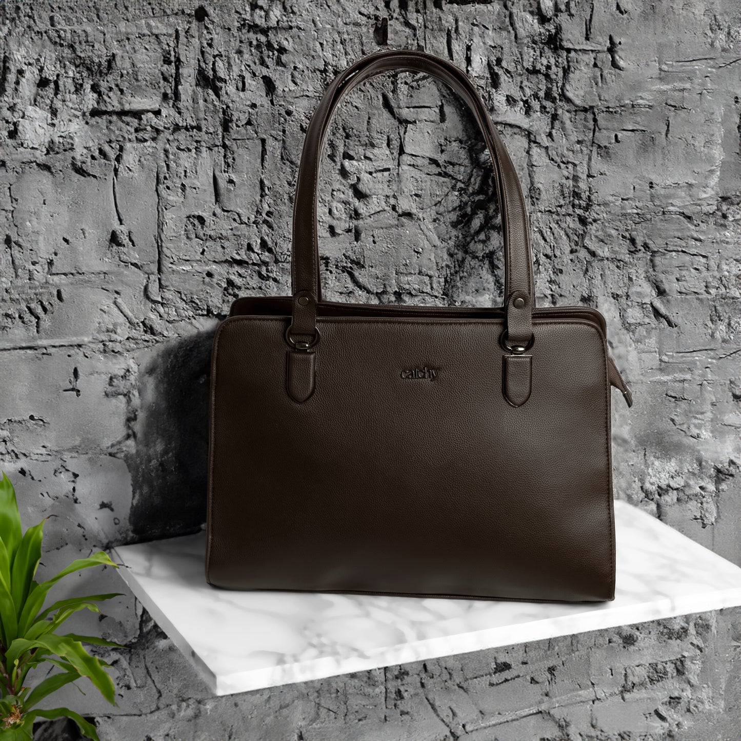 Catchy Classic PU Tote Bag – Stylish Handbag for Work & Casual Outings