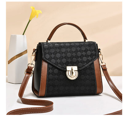 Black and Brown Magnet Open Sling Bag for Women's