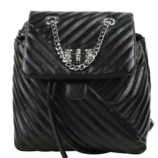 Angeline's regular size Black celebrity Style premium Backpacks