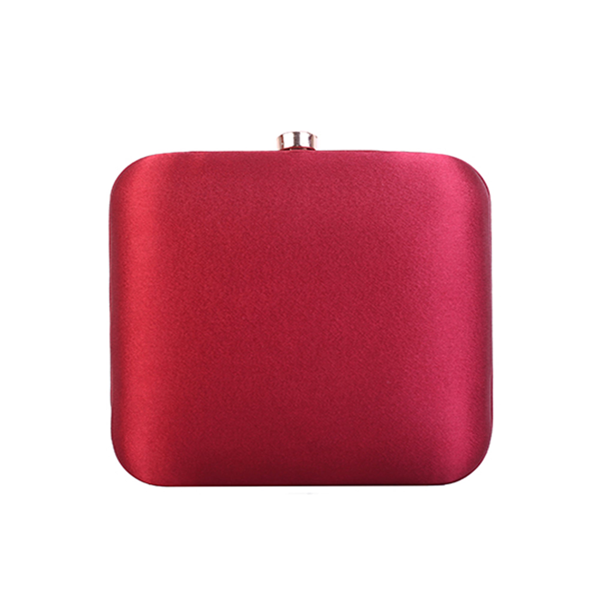 Leather clutch bag Yves Saint Laurent Burgundy in Leather - 40197569