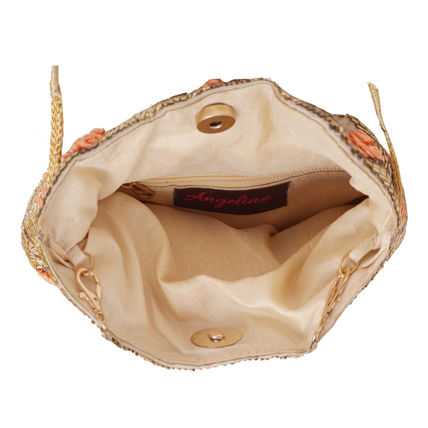 Angeline's Golden Love Potli Bag