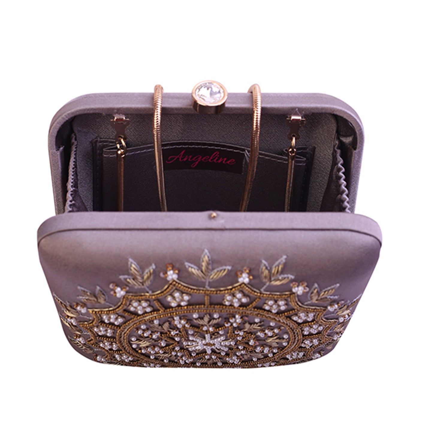 Angeline's Clutch Bag with Vintage Embroidery work