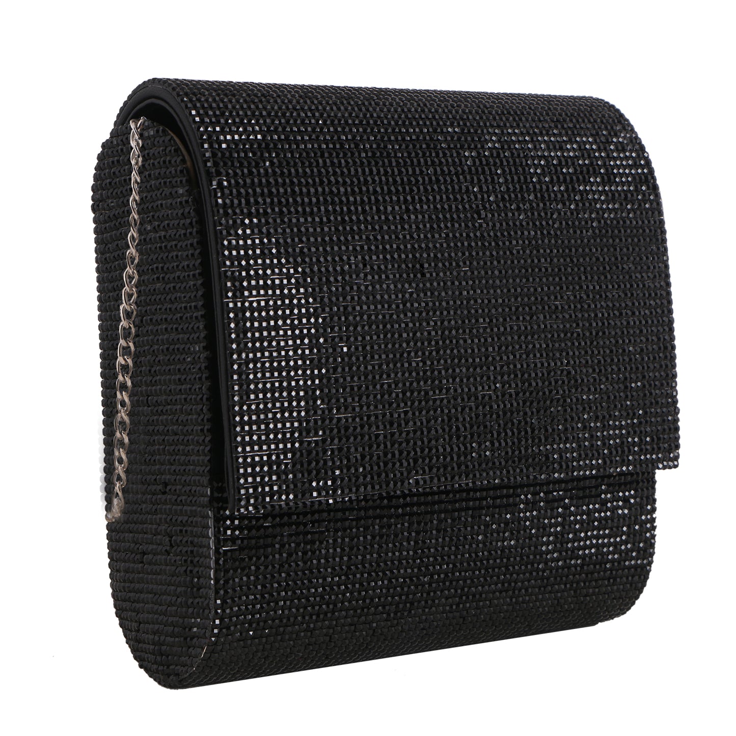 Royal Black Shiny Luxury Party Sling bag for Girls